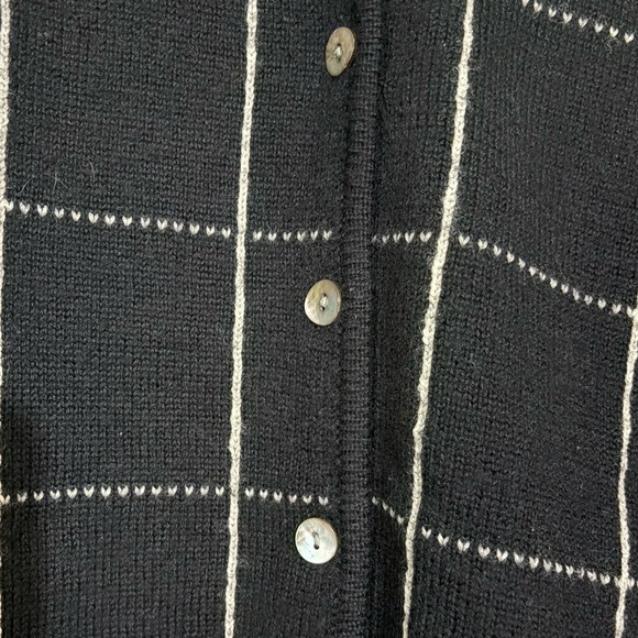 Karen Scott II- Black and White Grid Women’s Jacket SZ 1X - Picture 3 of 5